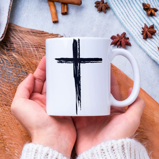 Cross Print Mug