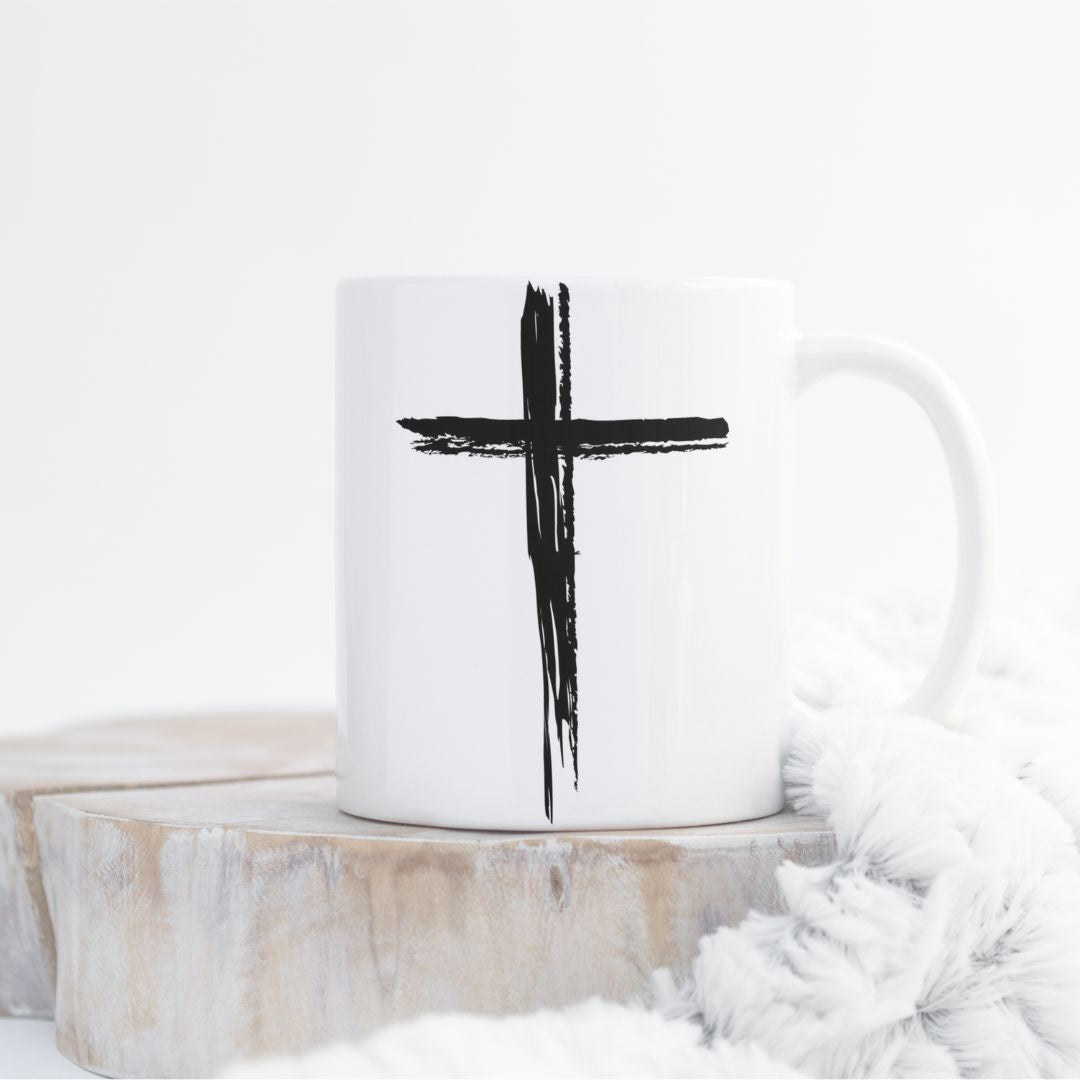 Cross Print Mug