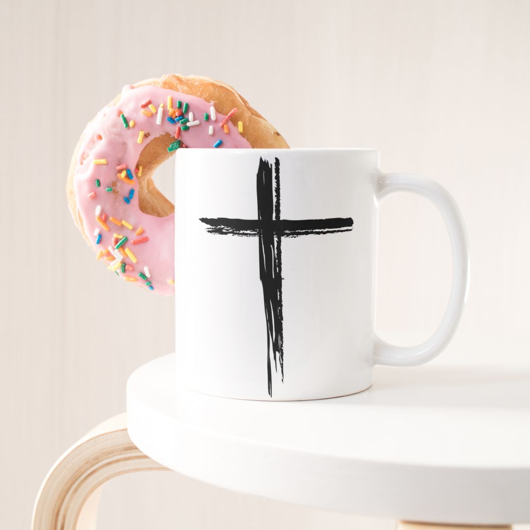 Cross Print Mug