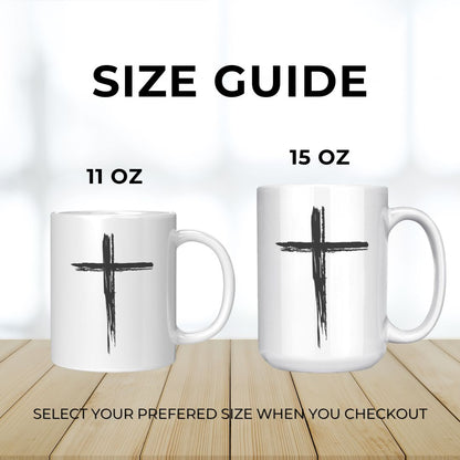 Cross Print Mug